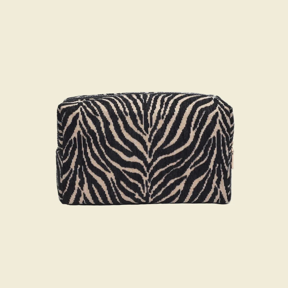 Zebra Stripe Cosmetic Bag - Customized Embroidery
