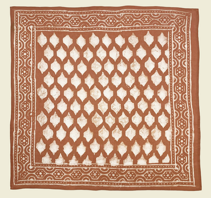 Embroidered Blockprint Bandana