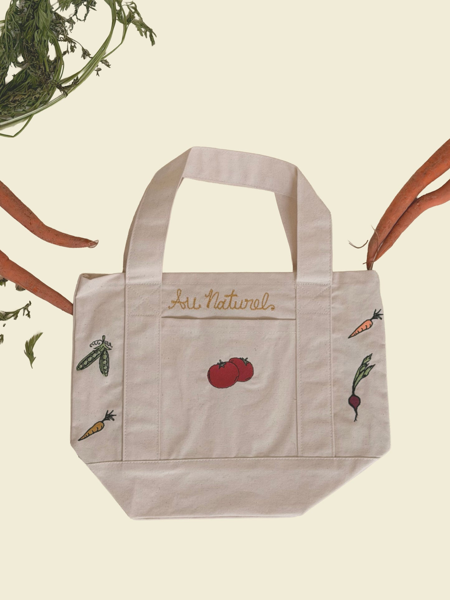 Au Naturel mini canvas tote