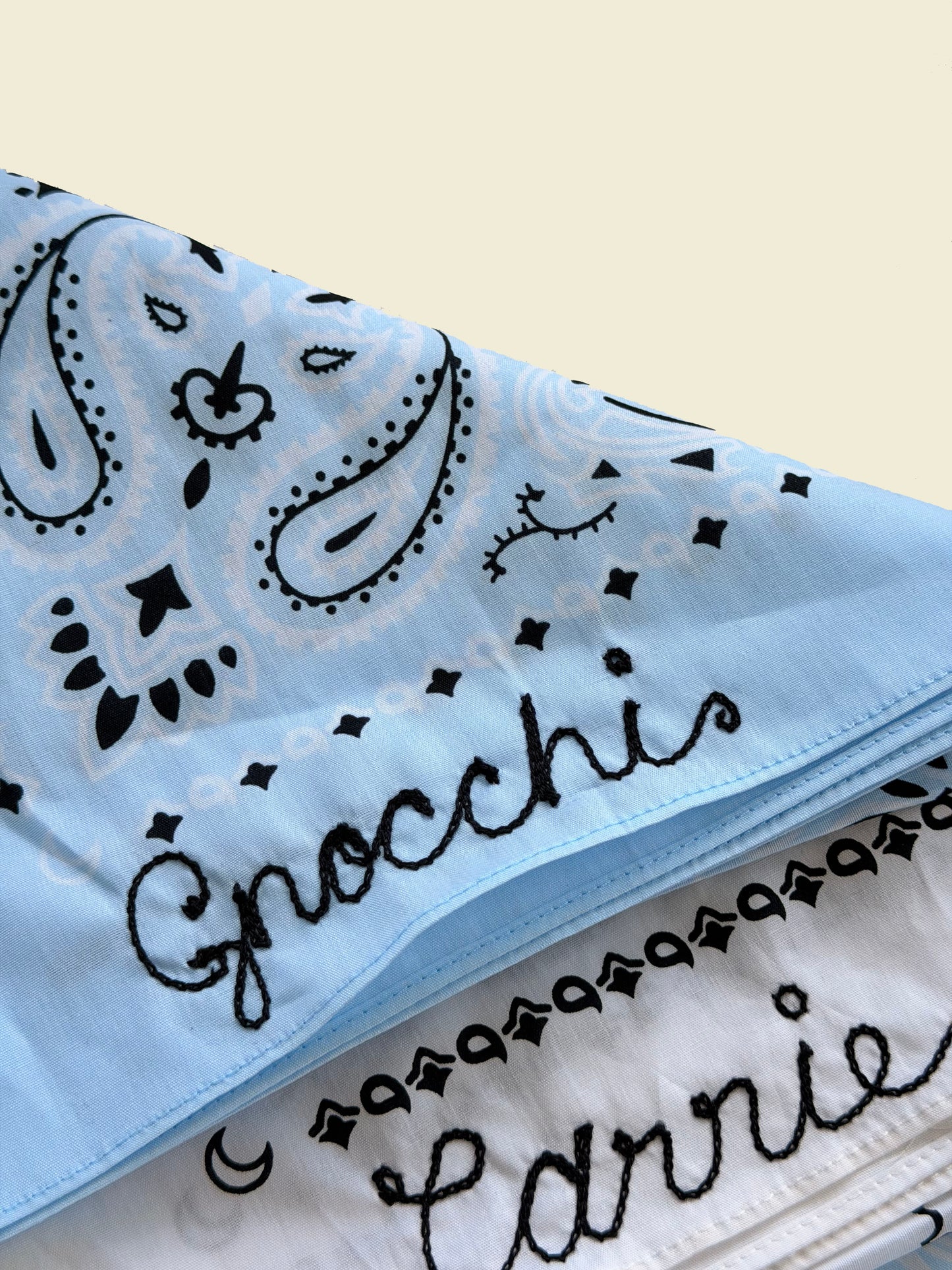 Chainstitch Embroidered Bandana