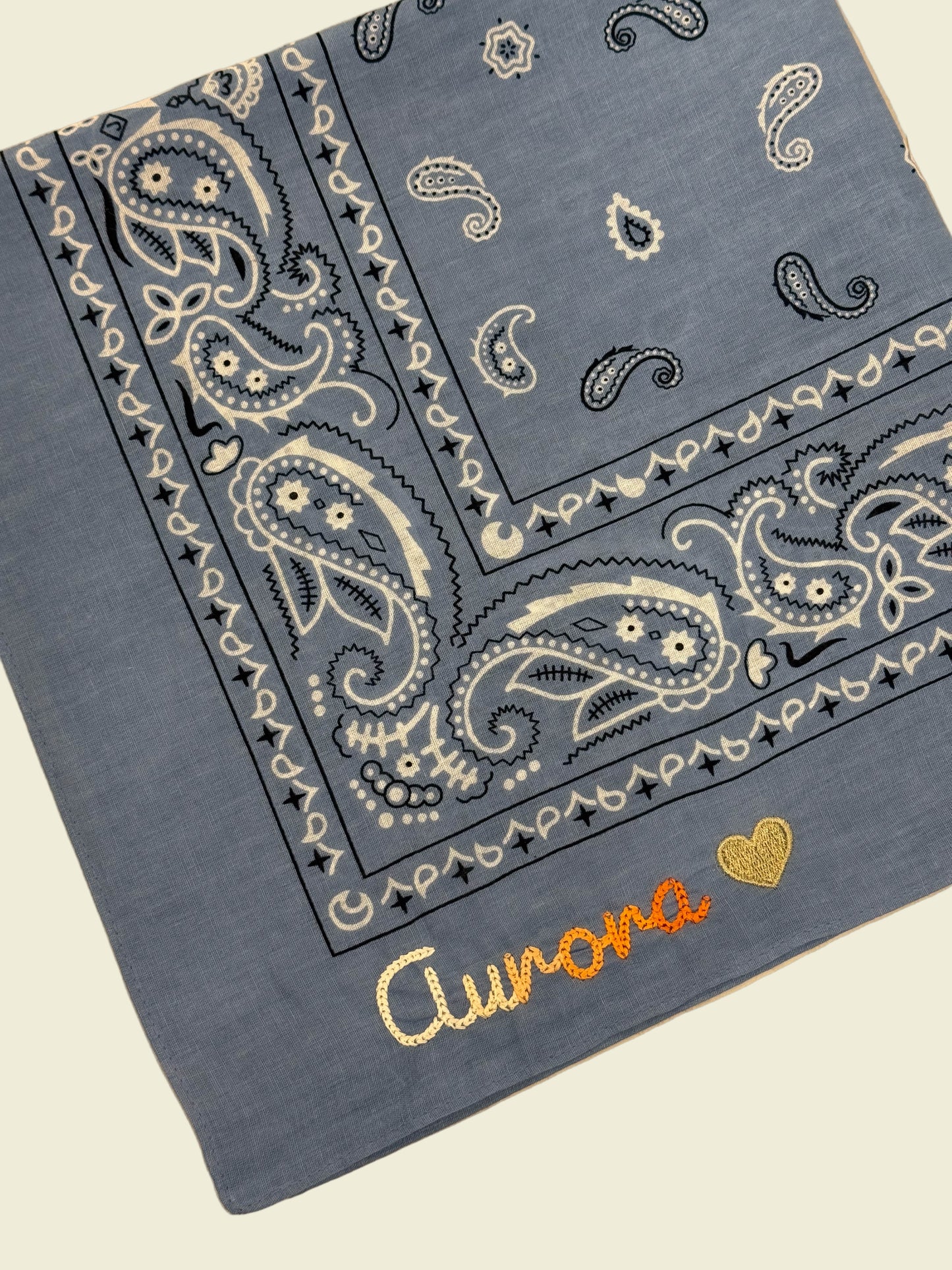 Custom Chainstitch Embroidery Bandana