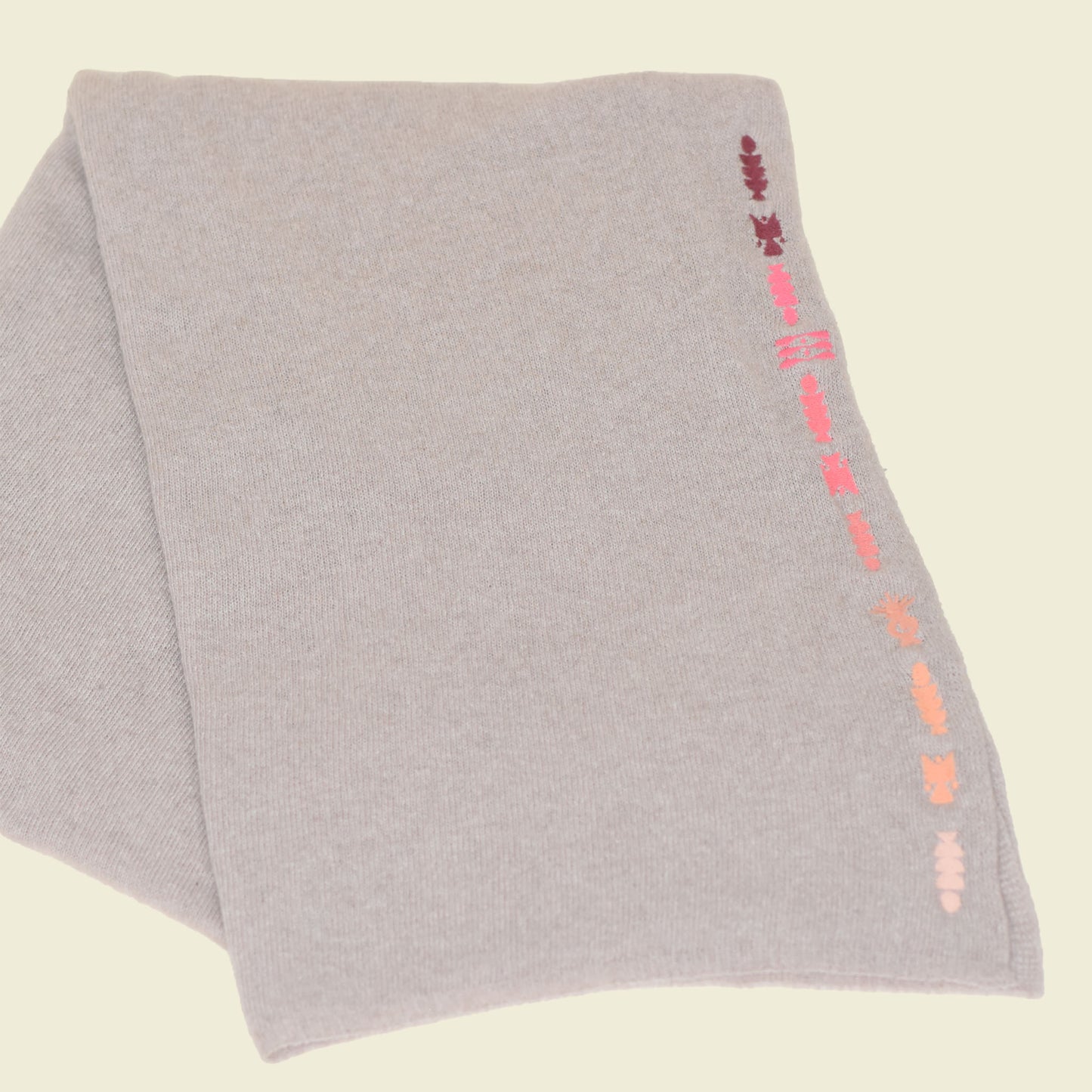GEOMETRIC SUNSET CASHMERE WRAP