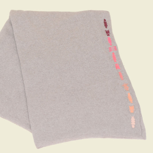 GEOMETRIC SUNSET CASHMERE WRAP