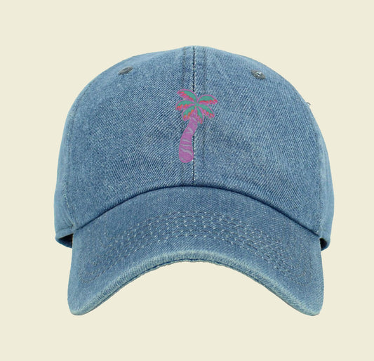 TRIPPY PALM DENIM HAT
