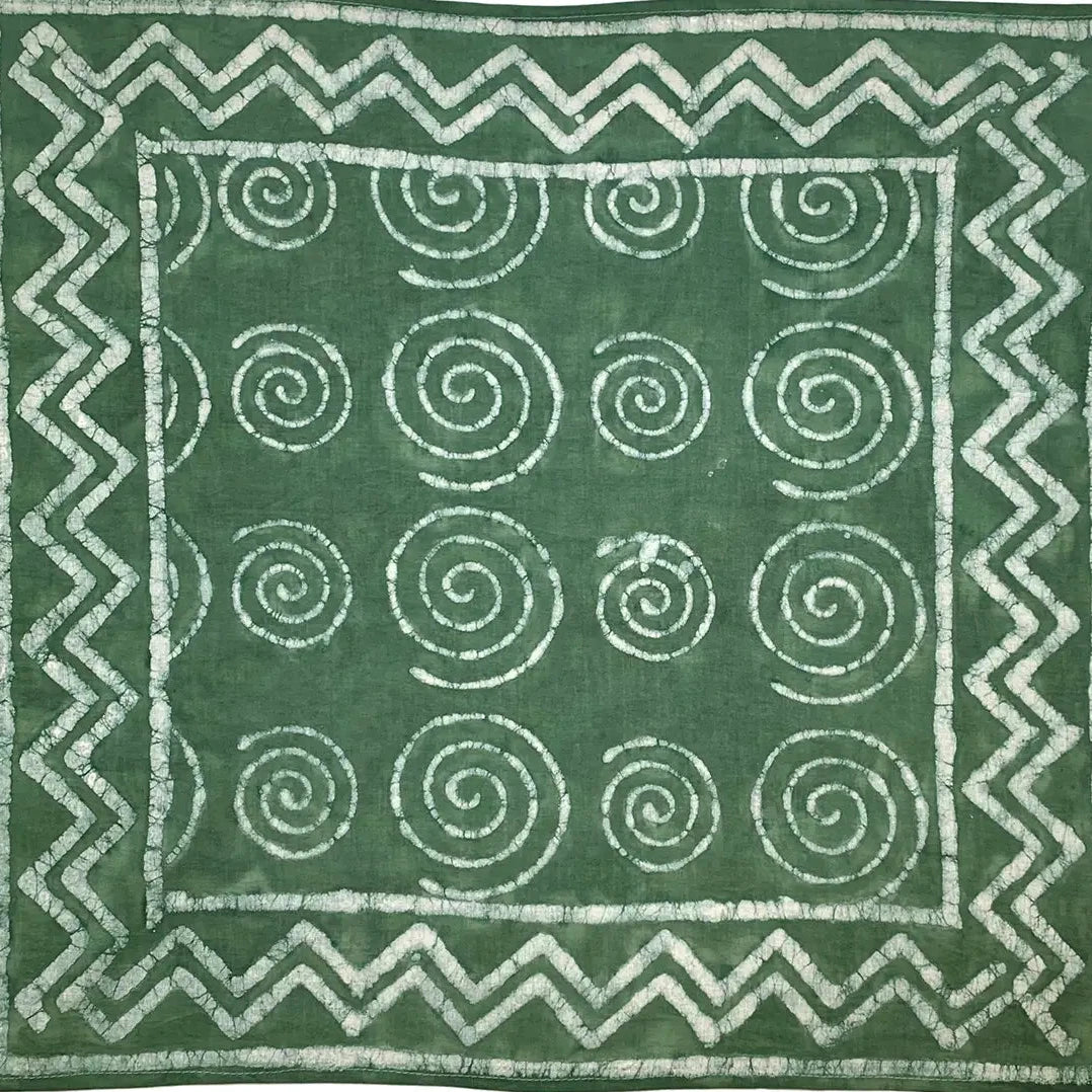 Embroidered Blockprint Bandana
