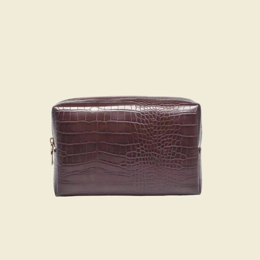 Beauty Bag Crocodile - Embroidered Block Shadow